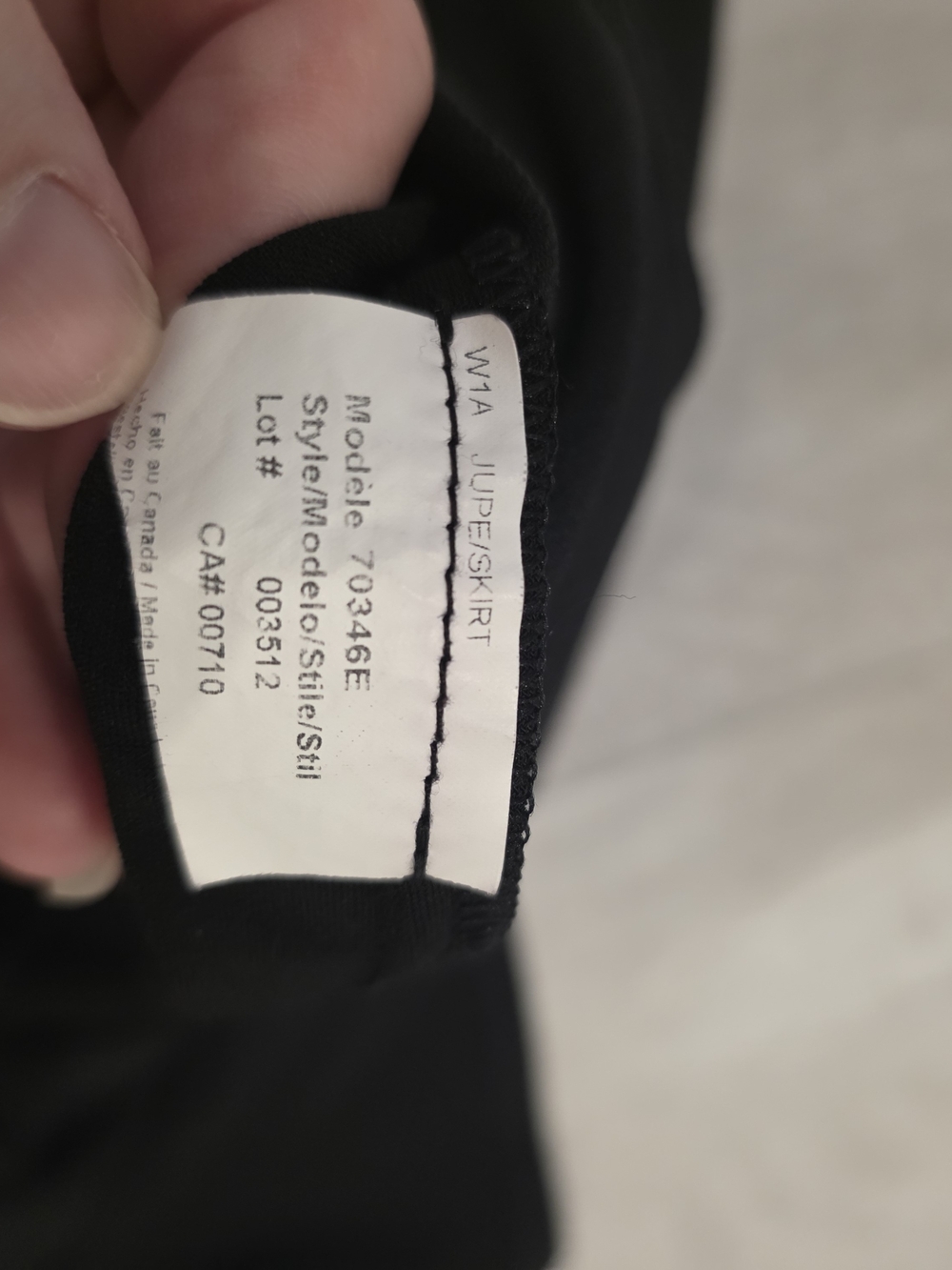 Joseph Ribkoff Black Flared Midi Skirt Size 10 Canada/USA Elegant Stretch Pull - Picture 8 of 8